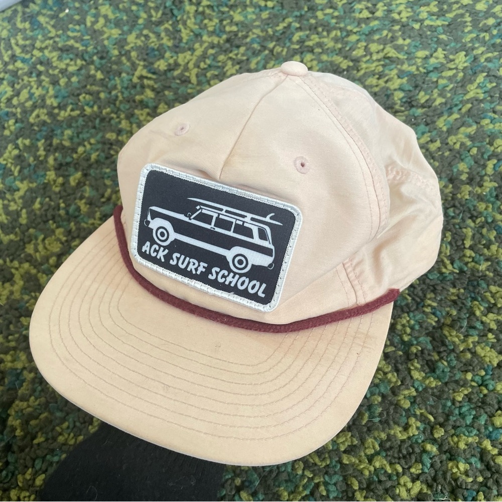 ACK Surf School Hat Strapback Cap Nantucket Beach Surf